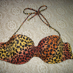 FRENCH GIRL STYLE  SEXY ANIMAL BATHING SUIT TOP OR BRA X SM